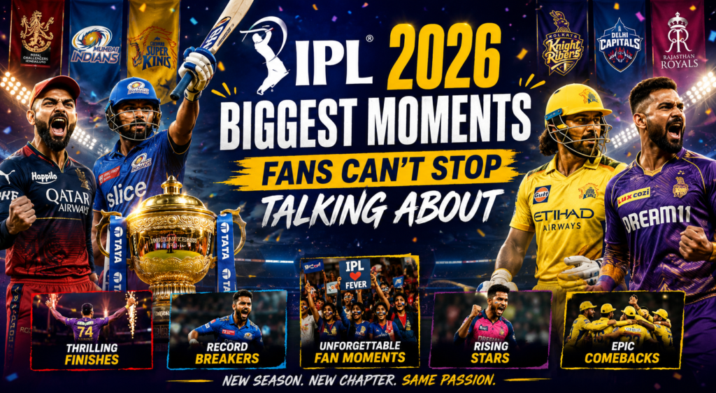 Indian Premier League 2026: Biggest Moments Fans Can’t Stop Talking About