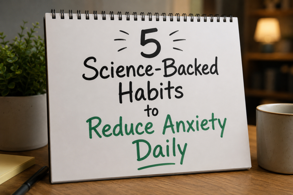 reduced anxiety habits