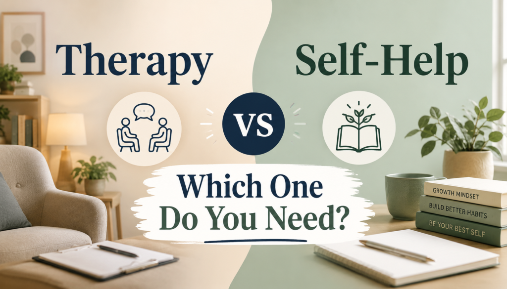 therapy vs. self-help