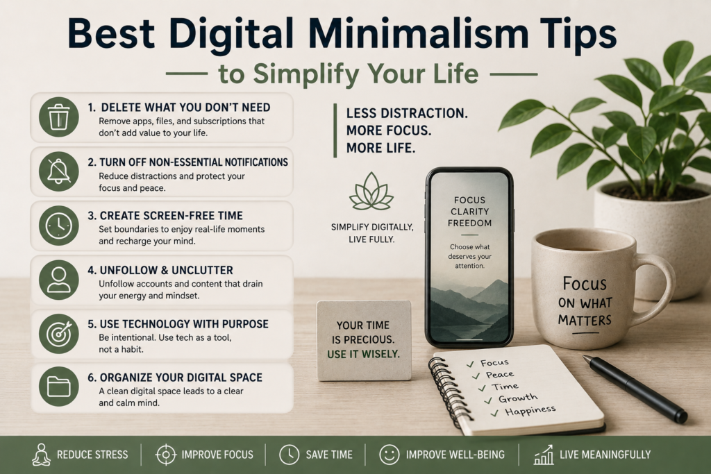 digital minimalism tips