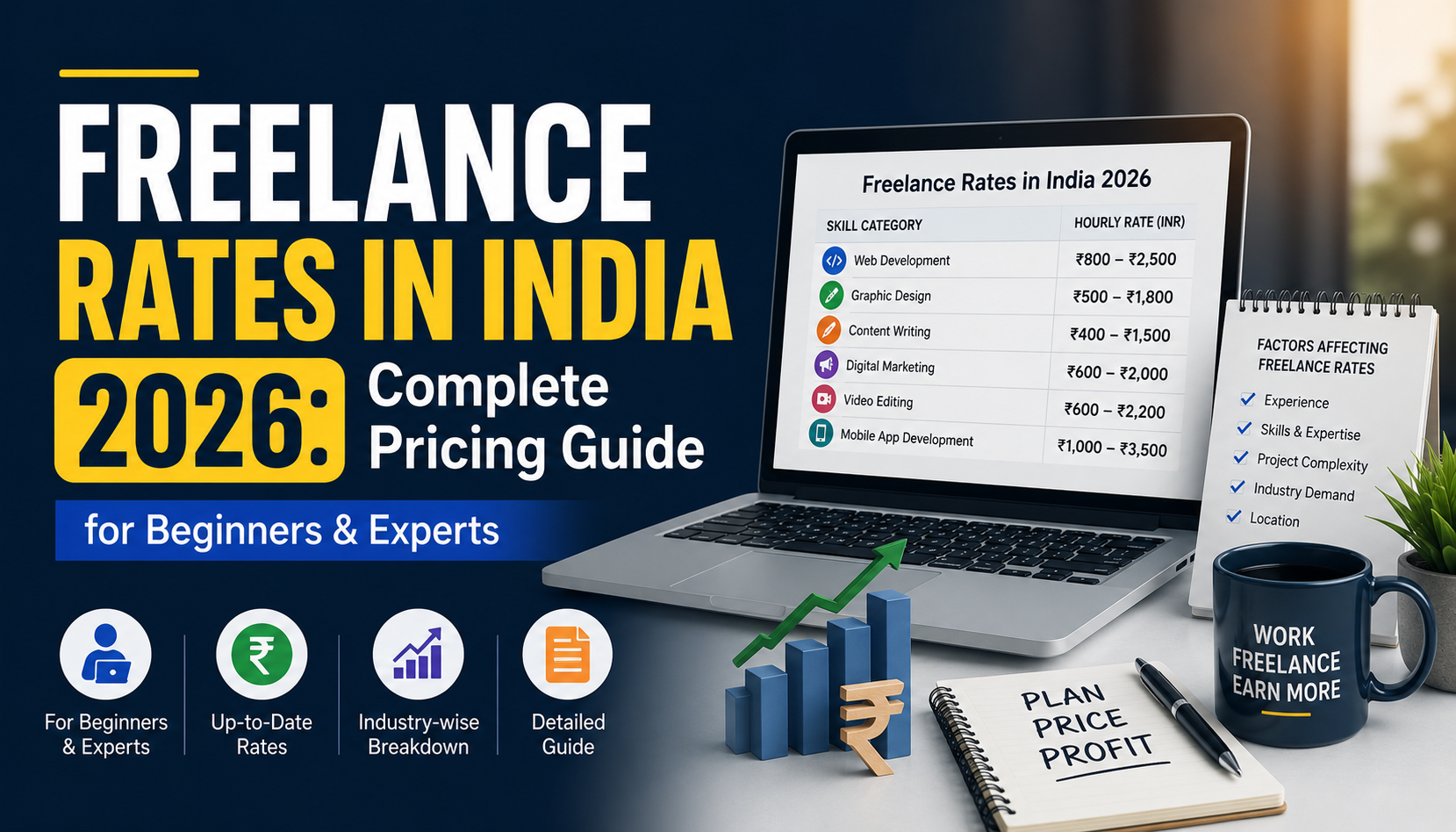 Freelance Rates in India 2026: Complete Pricing Guide for Beginners & Experts