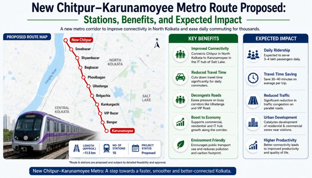 Chitpur Karunamoyee Metro Route