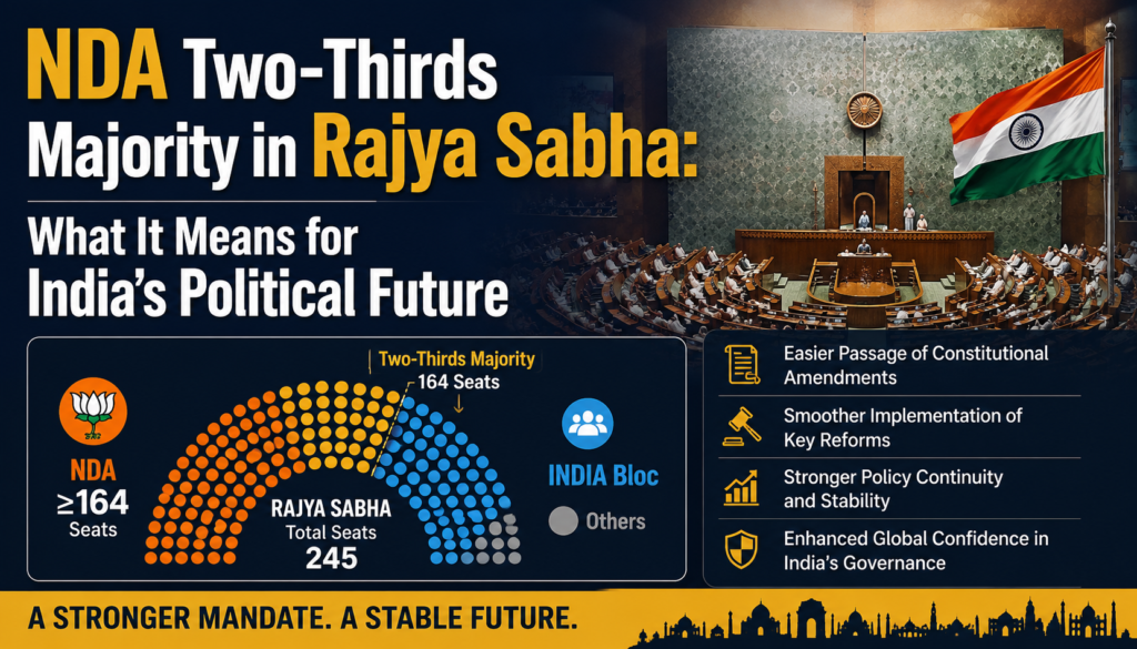 NDA Two-Thirds Majority in Rajya Sabha