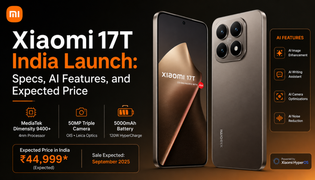 Xiaomi 17T India Launch