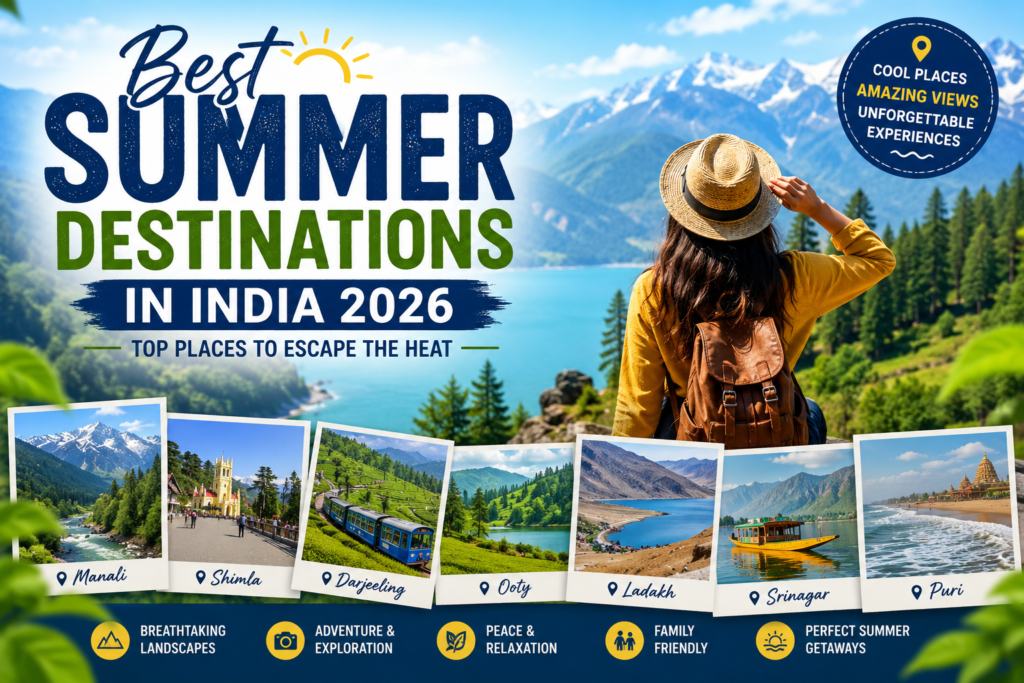 Best Summer Destinations in India 2026: Top Places to Escape the Heat