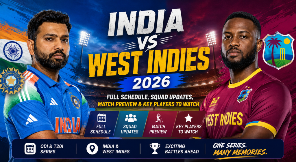 India vs West Indies 2026: Key Players to Watch in the Series