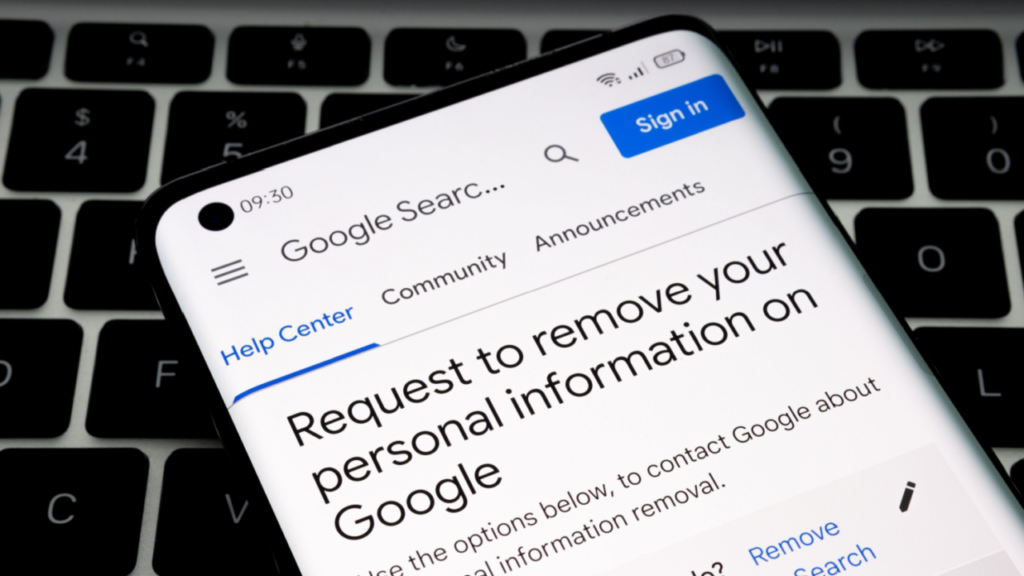 Remove Personal Information from Google Search
