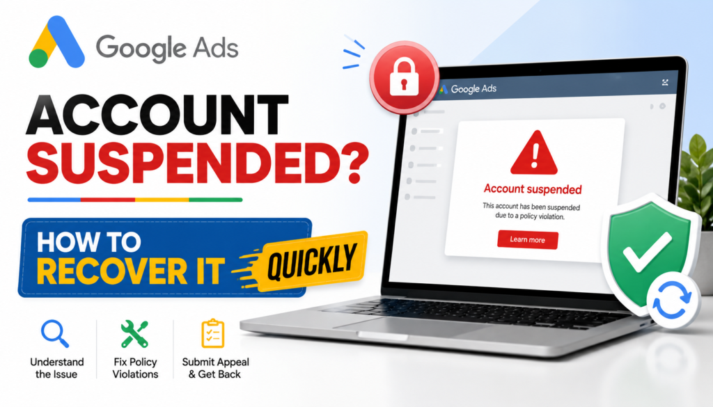 Google Ads account suspended