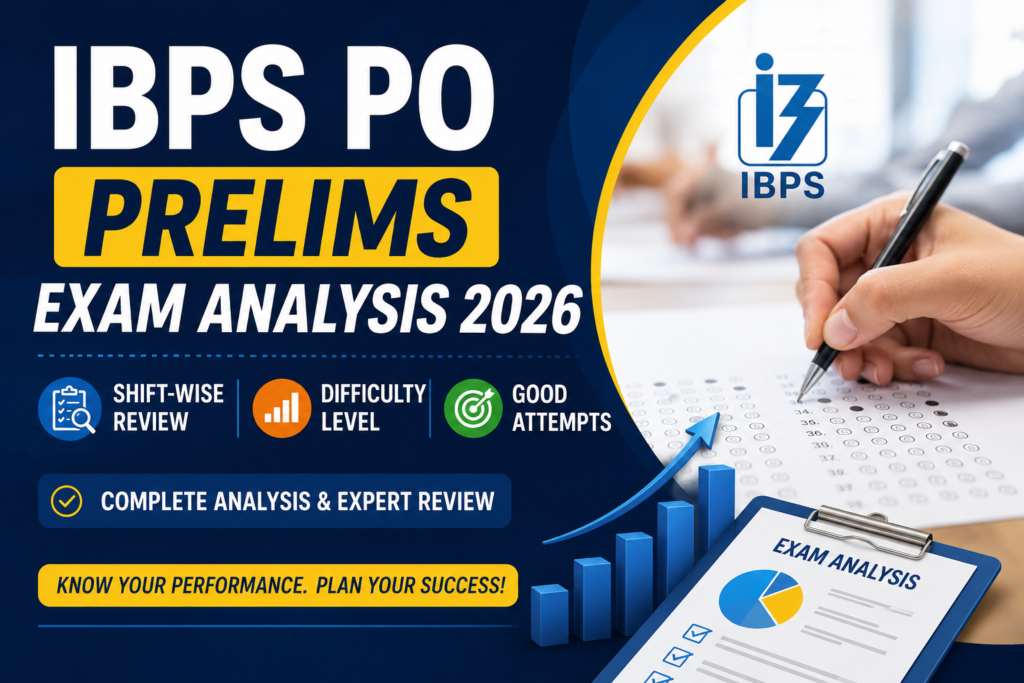 In the latest ibps po exam analysis, candidates can get a clearer picture of the paper's difficulty, important topics, good attempts, and the areas that took the most time.