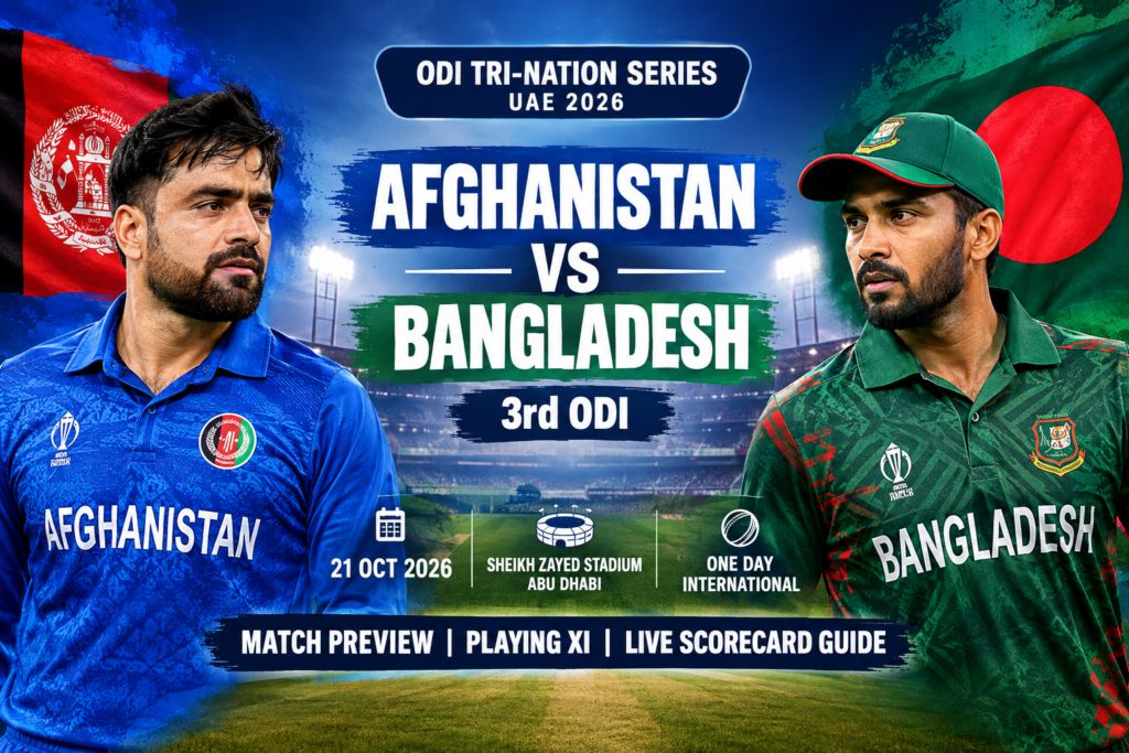 Afghanistan vs Bangladesh