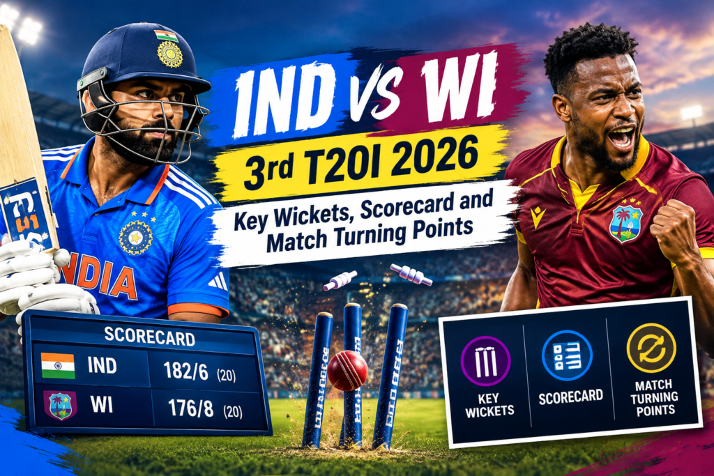 IND vs WI 3rd T20I 2026